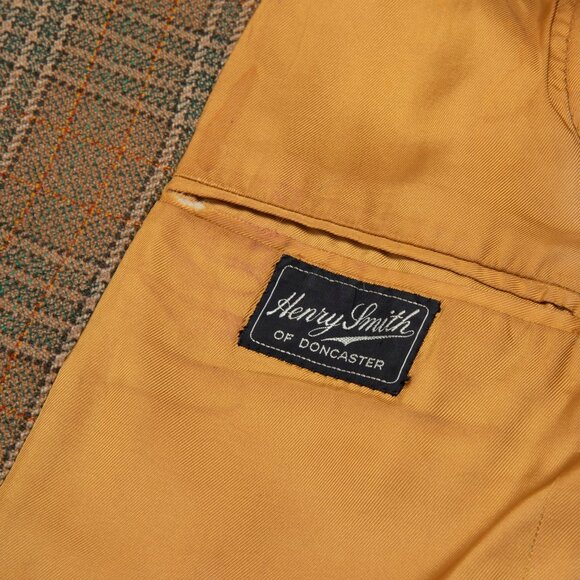 Henry Smith (England) Drape Cut, Prince of Wales Check, Estate Tweed - Picture 3 of 8
